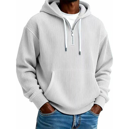 ⌛Limited-Time Offer🛍️ Men's Casual Half-Zip Corduroy Hoodie
