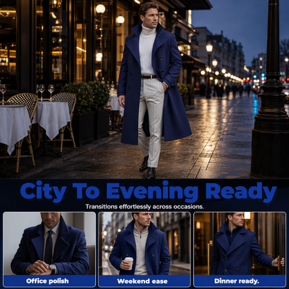 Men's Elegant Refined Warmth Overcoat