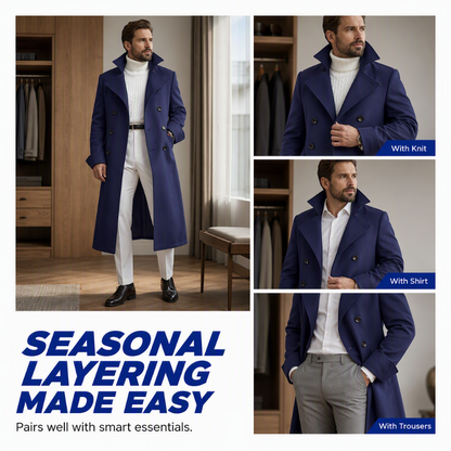 Men's Elegant Refined Warmth Overcoat