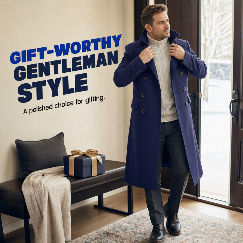 Men's Elegant Refined Warmth Overcoat