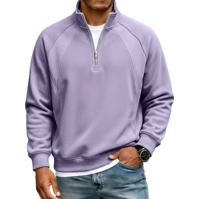 👚✨Men's Casual Warm Half-Zip Sweatshirt