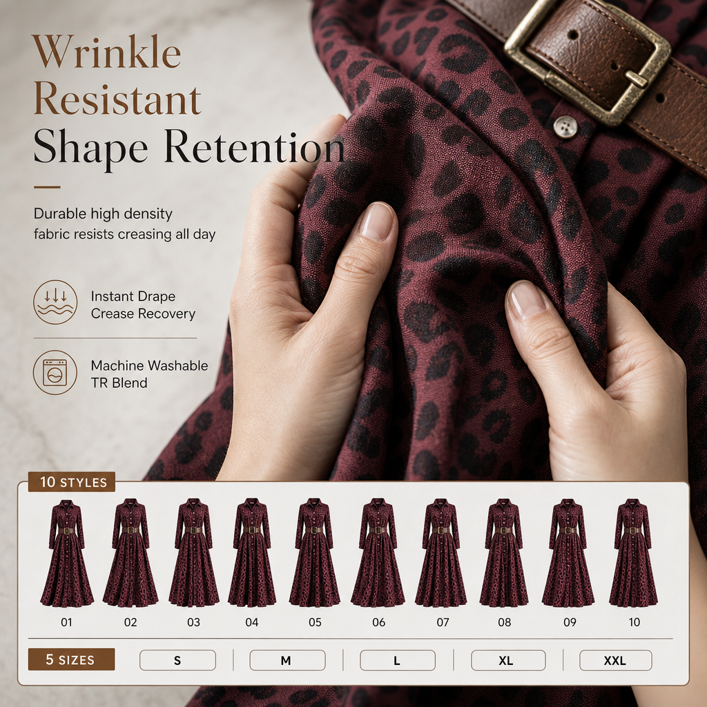 Plus Size Women French Vintage Plaid Dress with Irregular Hem and Slimming Design