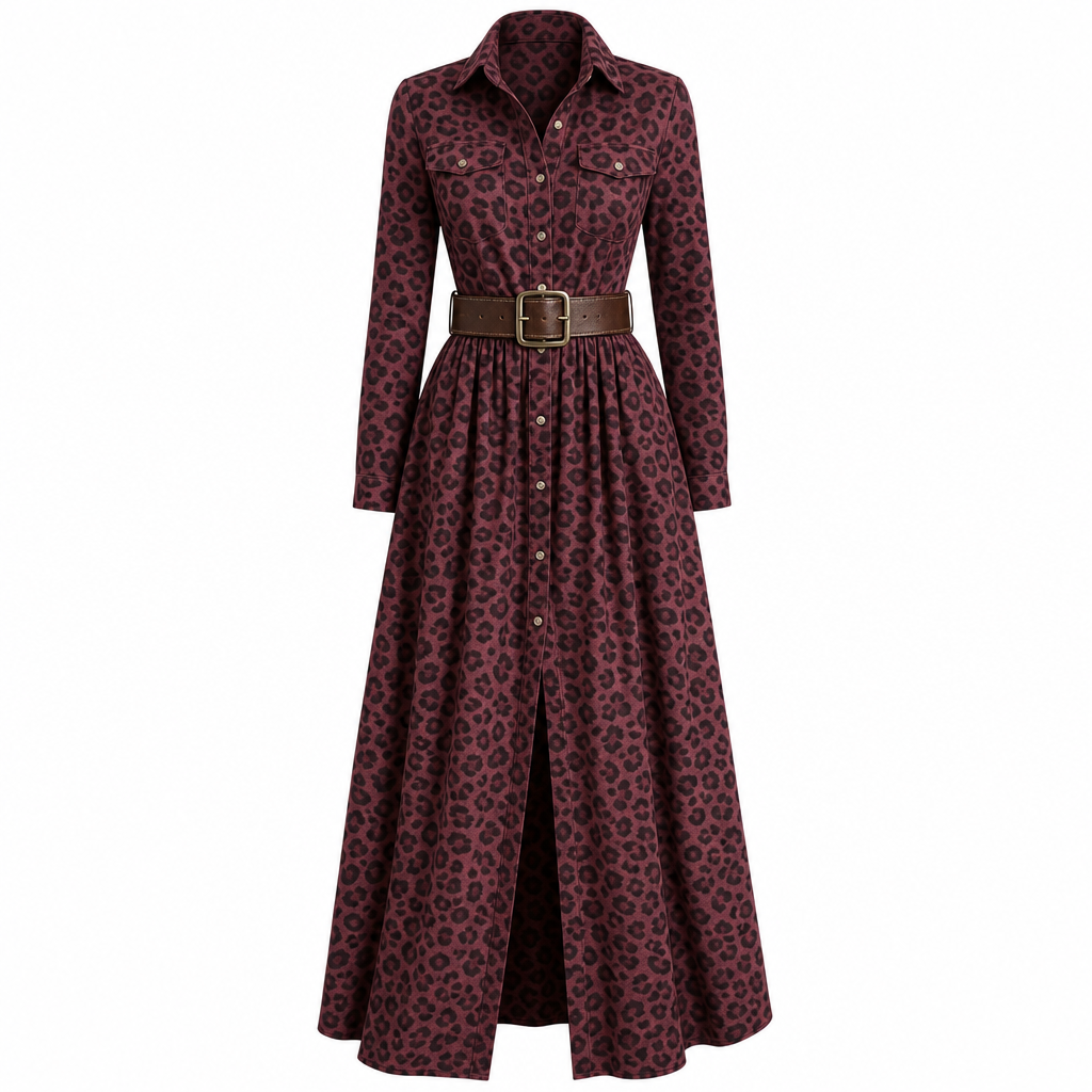 Plus Size Women French Vintage Plaid Dress with Irregular Hem and Slimming Design