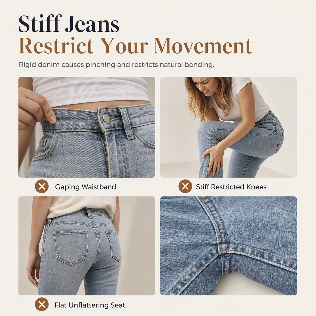 Women's High Waisted Retro Flare Denim Jeans