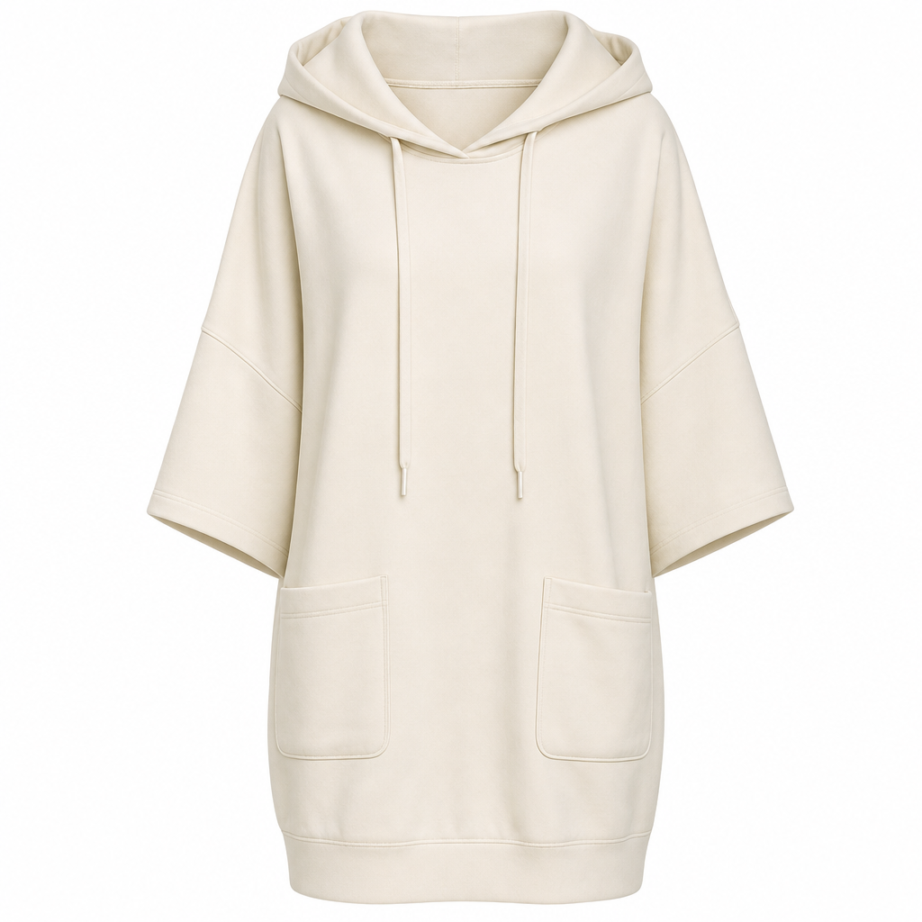 🧶✨ Women's Casual Solid Color Hooded Sweatshirt