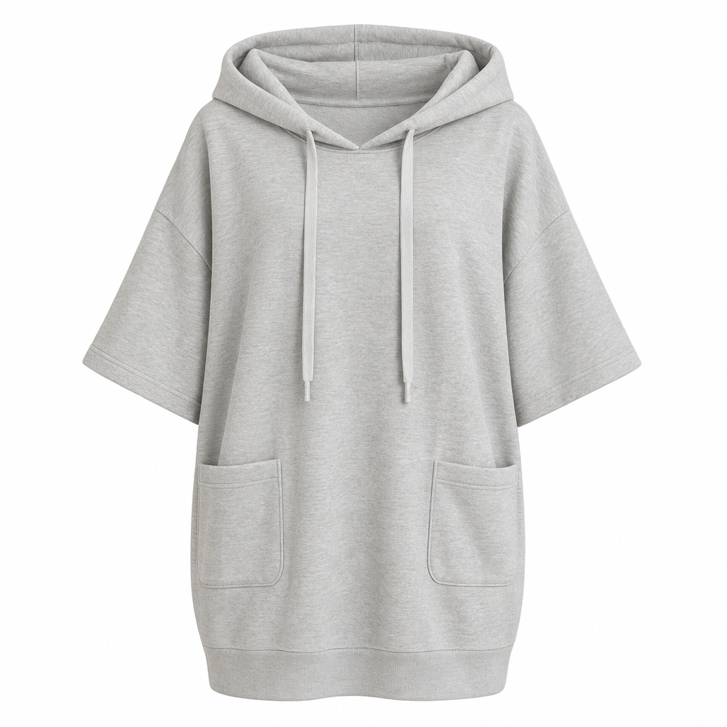 🧶✨ Women's Casual Solid Color Hooded Sweatshirt