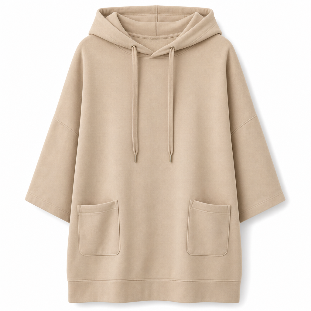 🧶✨ Women's Casual Solid Color Hooded Sweatshirt
