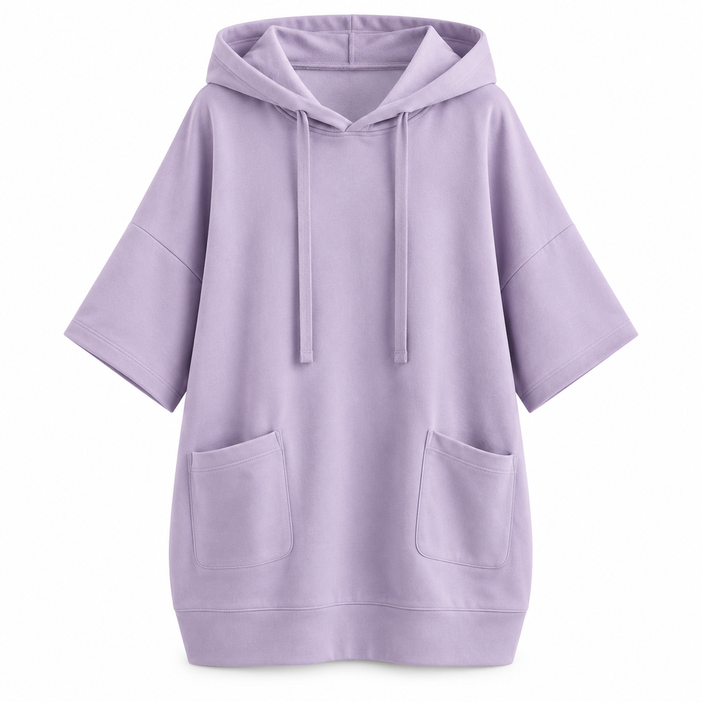 🧶✨ Women's Casual Solid Color Hooded Sweatshirt