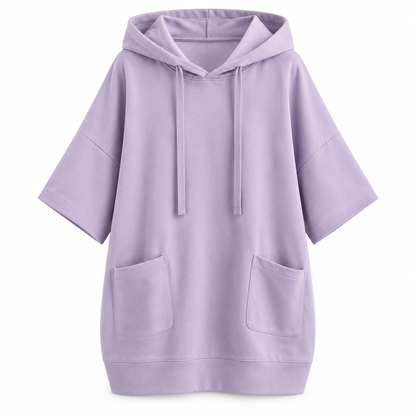 🧶✨ Women's Casual Solid Color Hooded Sweatshirt