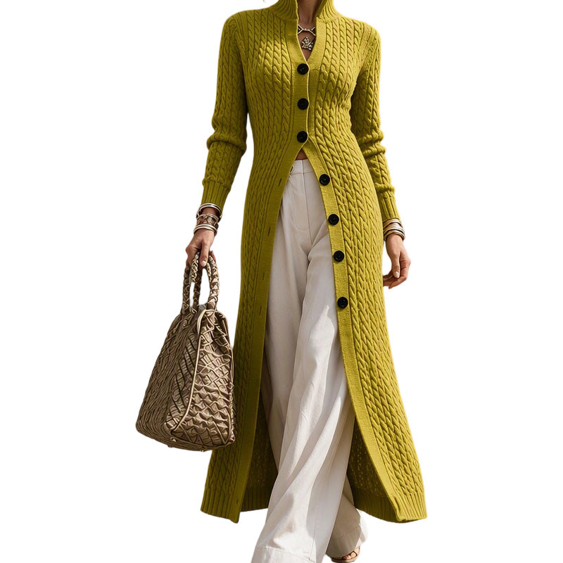 🧶 Long-Line Warmth, Flattering Texture | Women's Cable Knit Duster Cardigan ⚡
