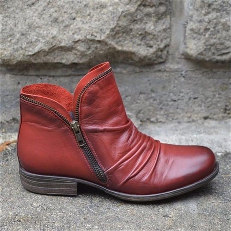 📢📢50% off!!! 🎉✨ Stylish, comfortable women's boots with a side zipper, made of PU leather