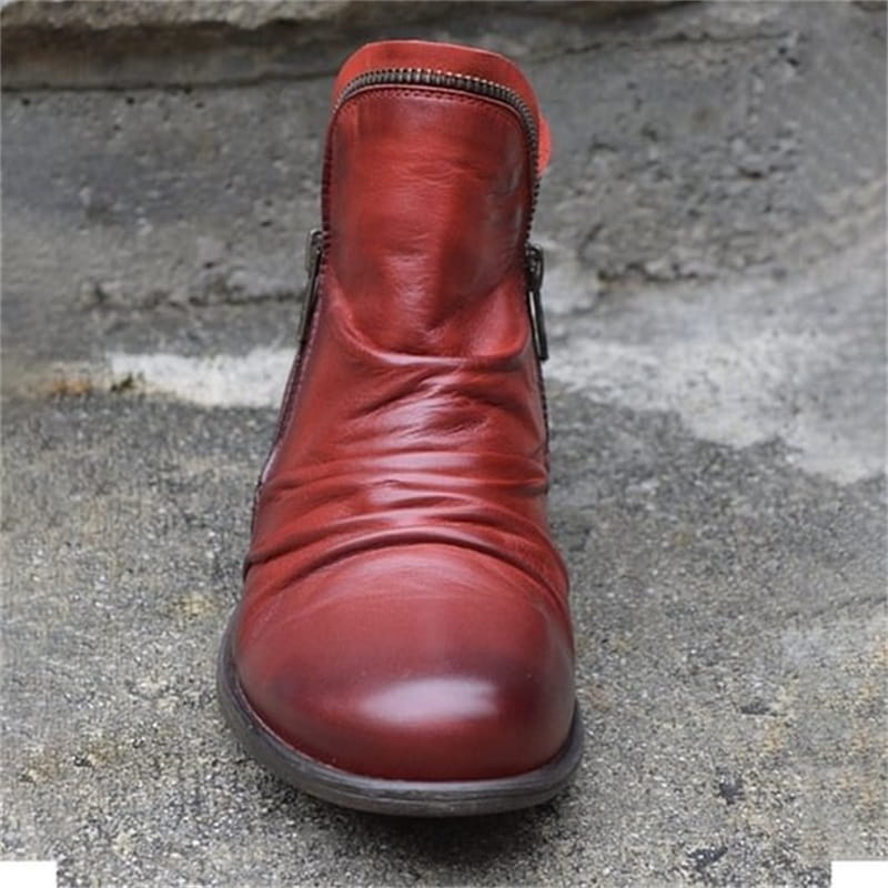 📢📢50% off!!! 🎉✨ Stylish, comfortable women's boots with a side zipper, made of PU leather