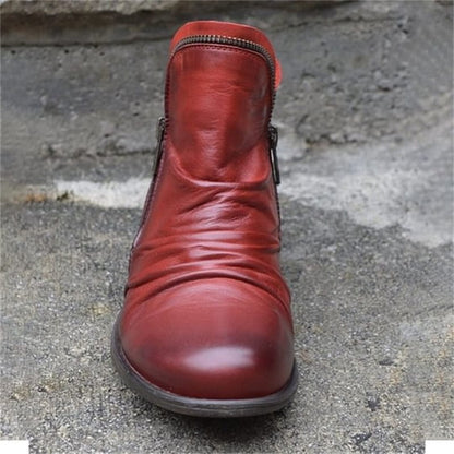 📢📢50% off!!! 🎉✨ Stylish, comfortable women's boots with a side zipper, made of PU leather