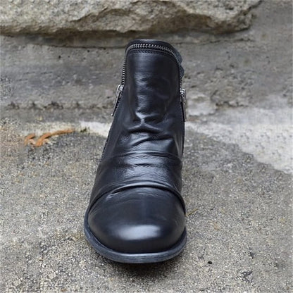 📢📢50% off!!! 🎉✨ Stylish, comfortable women's boots with a side zipper, made of PU leather