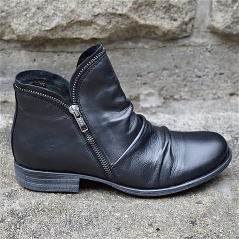 📢📢50% off!!! 🎉✨ Stylish, comfortable women's boots with a side zipper, made of PU leather