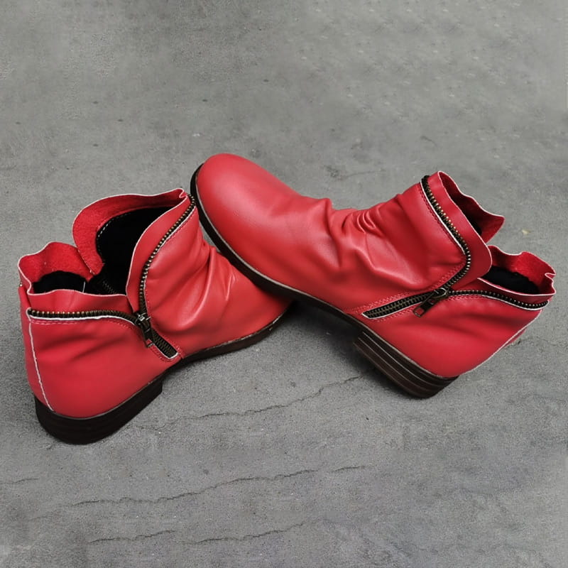 📢📢50% off!!! 🎉✨ Stylish, comfortable women's boots with a side zipper, made of PU leather