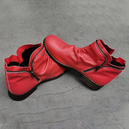 📢📢50% off!!! 🎉✨ Stylish, comfortable women's boots with a side zipper, made of PU leather