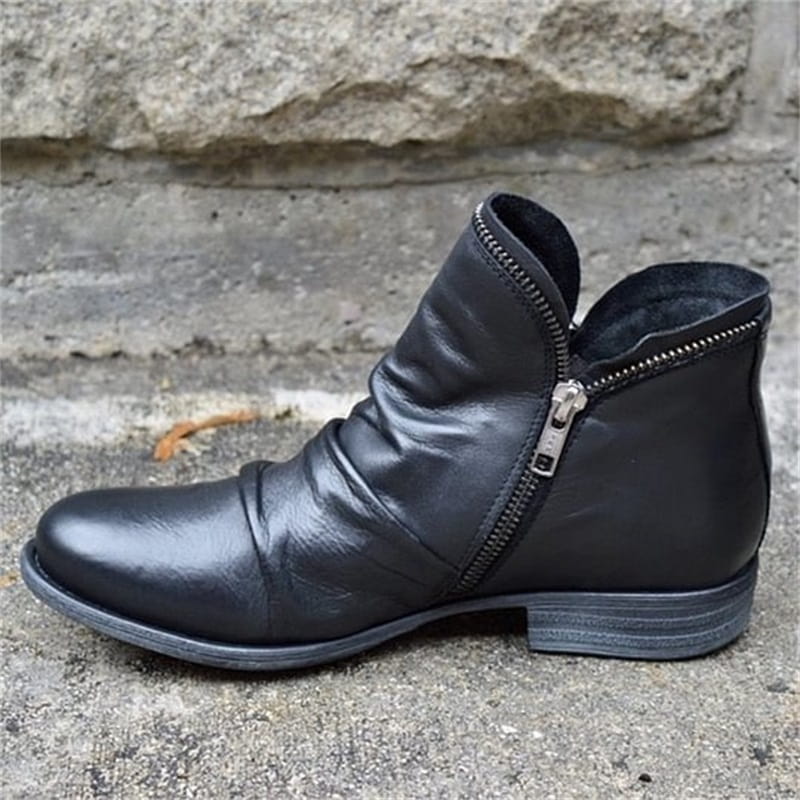 📢📢50% off!!! 🎉✨ Stylish, comfortable women's boots with a side zipper, made of PU leather