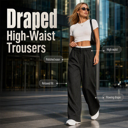 Women's High Waist Straight Leg Pants