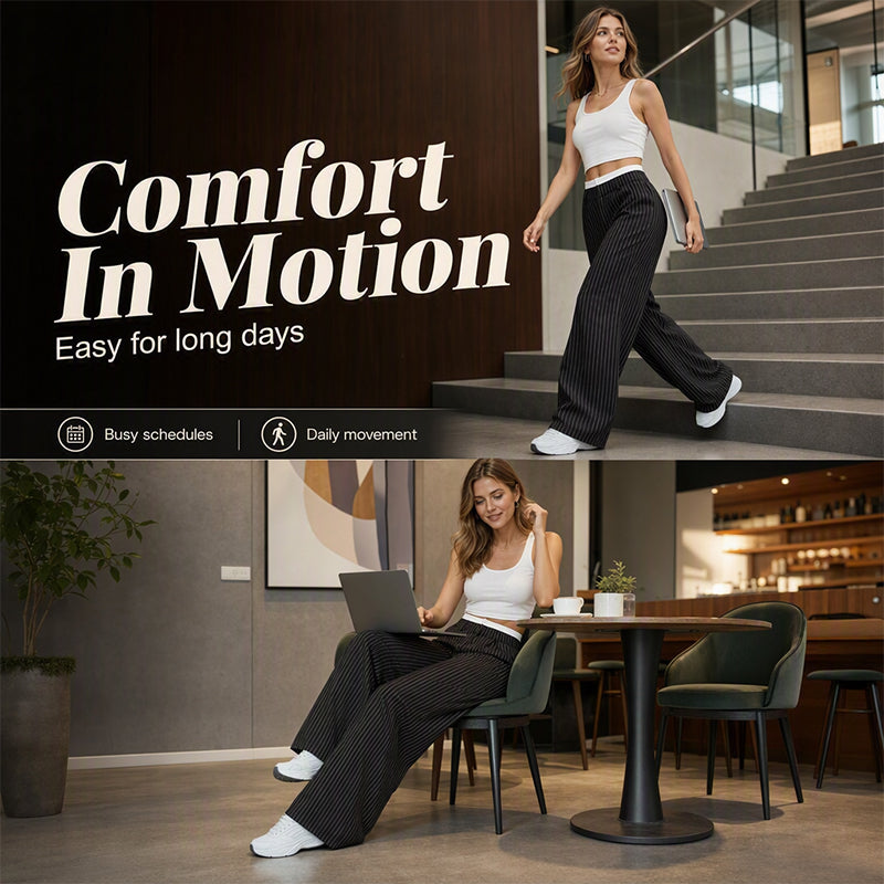 Women's High Waist Straight Leg Pants