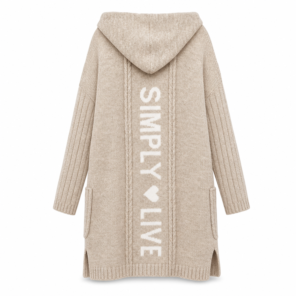 🔥LAST DAY SALE 50% OFF!!🧶Women's Long Hooded Knit Cardigan✨
