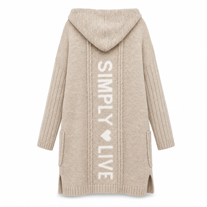🔥LAST DAY SALE 50% OFF!!🧶Women's Long Hooded Knit Cardigan✨