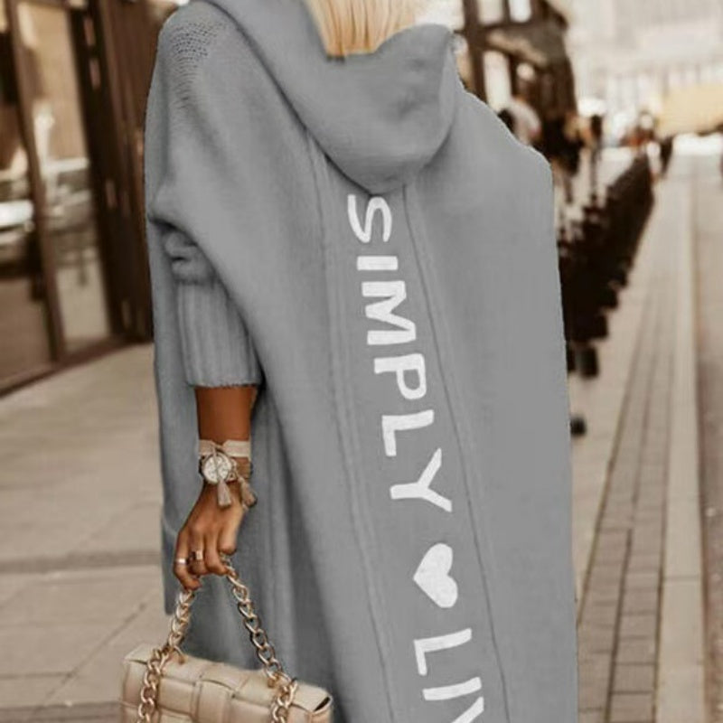 🔥LAST DAY SALE 50% OFF!!🧶Women's Long Hooded Knit Cardigan✨