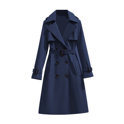 🧥 Smooth Drape, Polished Silhouette | Women's Mid-Length Trench Coat ⚡