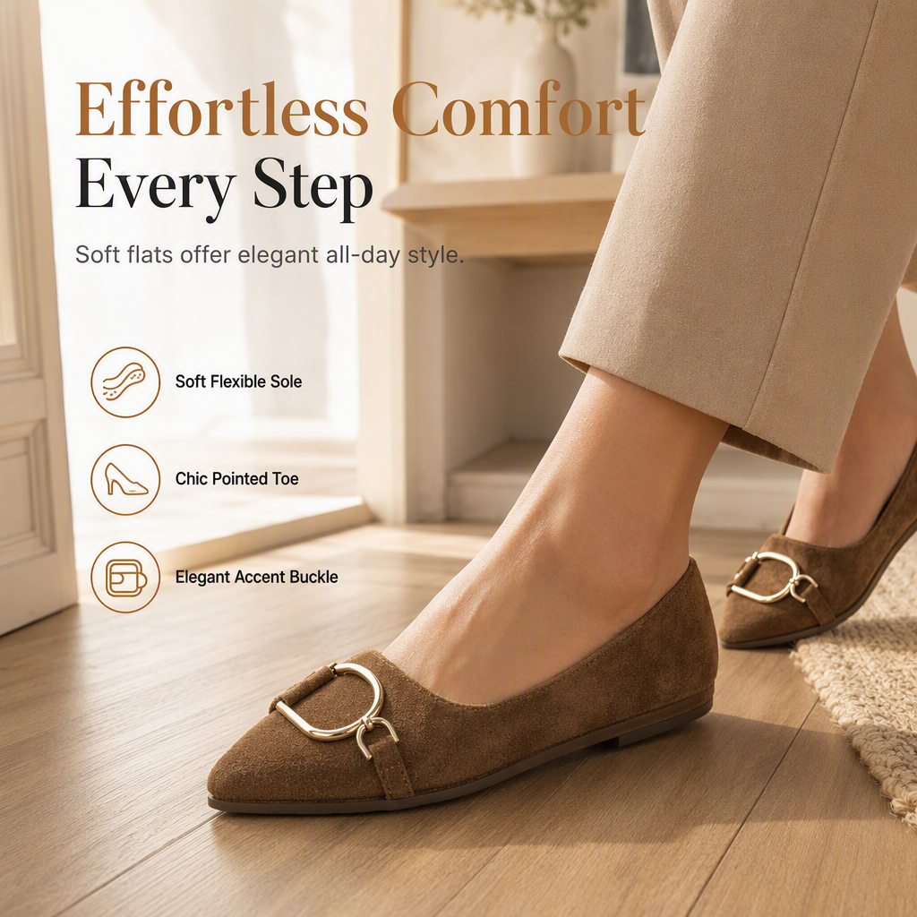 Women's Pointed Toe Casual Flat Shoes