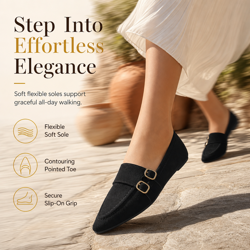 Women's Pointed Toe Casual Flat Shoes