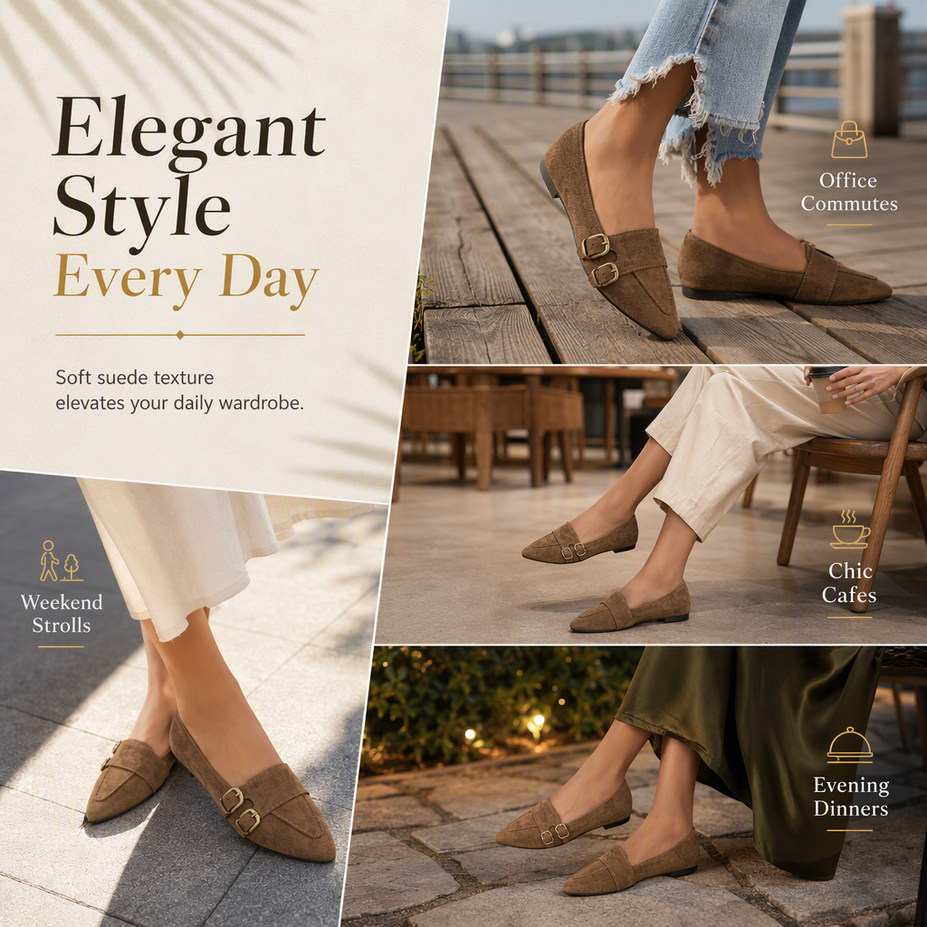 Women's Pointed Toe Casual Flat Shoes