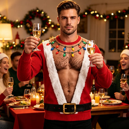 Men's Funny Christmas 3D Printed Muscle Sweatshirt