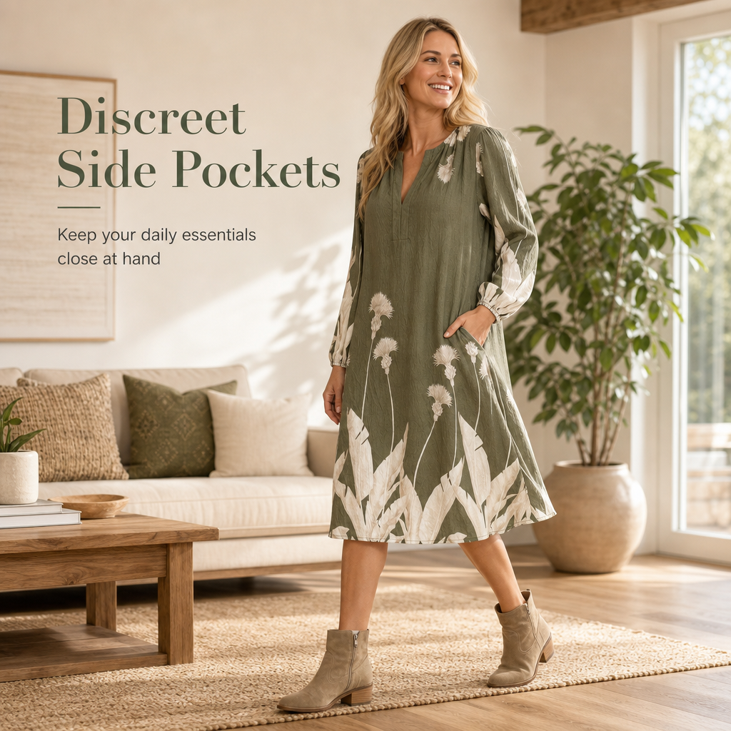 Women's Dress Available in Brown and Green Sizes S to 5XL