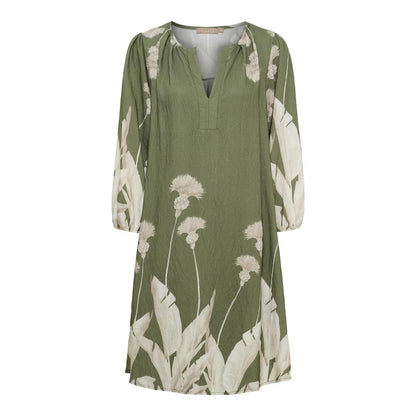 Women's Dress Available in Brown and Green Sizes S to 5XL