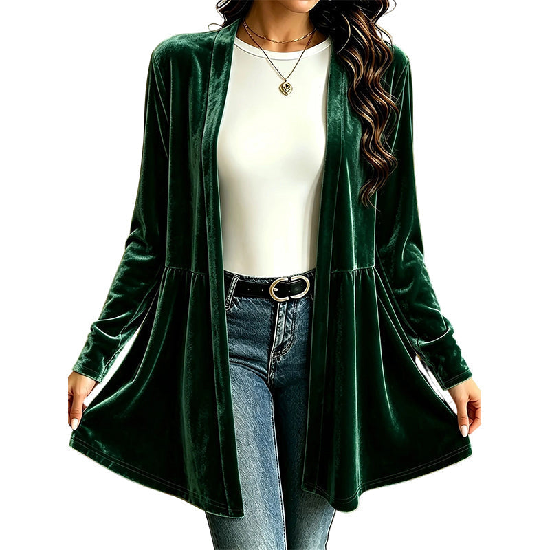 🎀 Women's Velvet Open Front Cardigan✨𝘉𝘶𝘺 𝘢𝘯𝘺 2 𝘢𝘯𝘥 𝘨𝘦𝘵 𝘢𝘯 𝘦𝘹𝘵𝘳𝘢 8% 𝘥𝘪𝘴𝘤𝘰𝘶𝘯𝘵