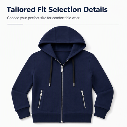 🧶 Women's Premium Full Zip Hooded with Zipper Pockets