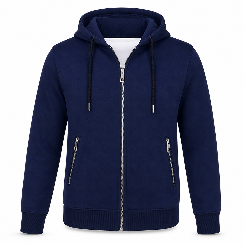 🧶 Women's Premium Full Zip Hooded with Zipper Pockets