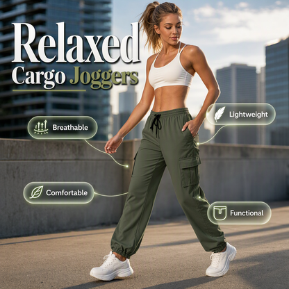 Women's Relaxed Cargo Joggers✨