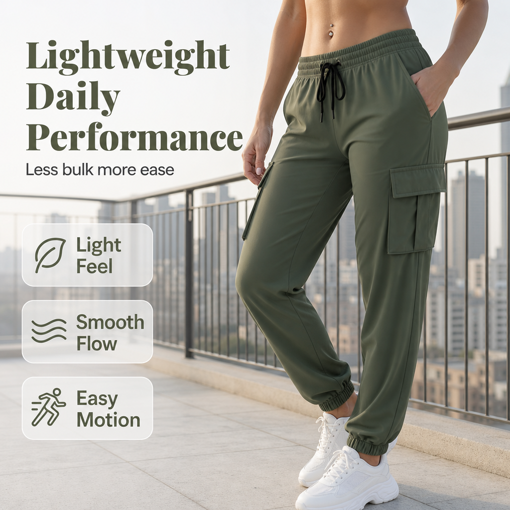 Women's Relaxed Cargo Joggers✨