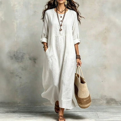 Women's Casual Maxi Dress with Pockets