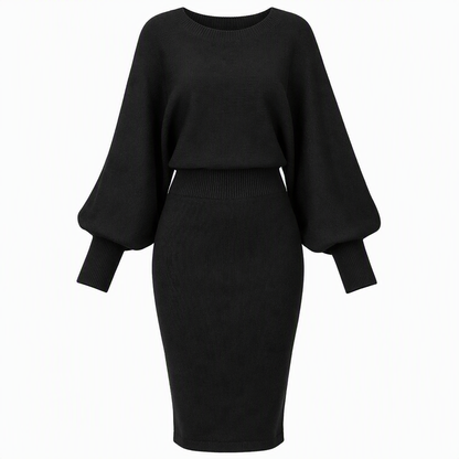 Women's Long Sleeve Knit Sweater Dress