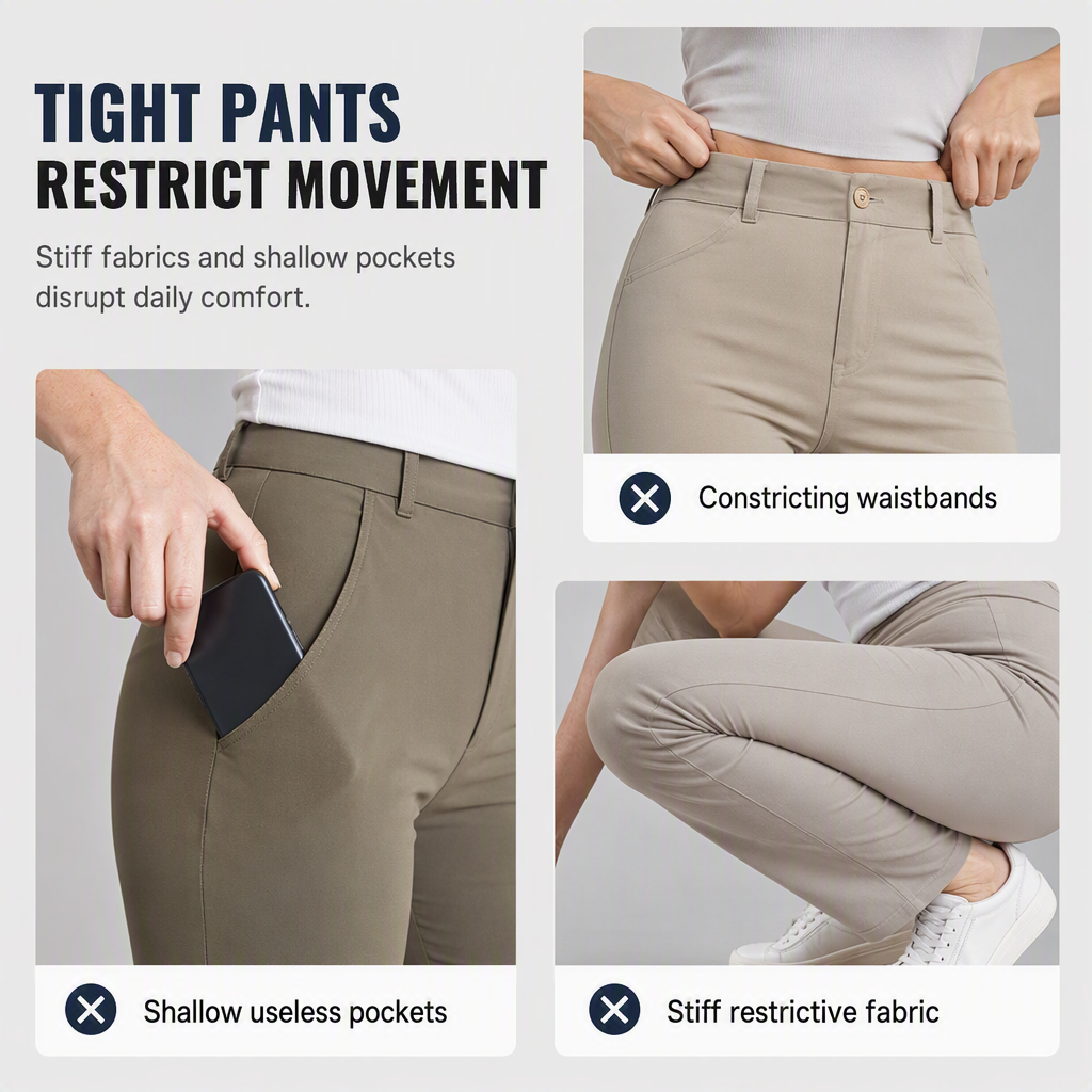 👖✨ Women’s Relaxed Fit Straight-Leg Cargo Trousers — Comfy Everyday Style with Utility Pockets