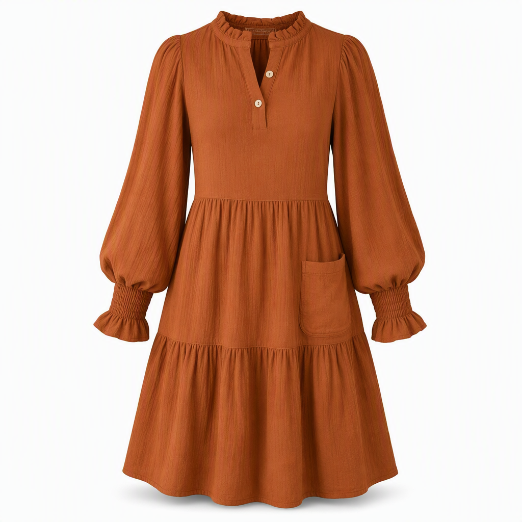 💖50% off!💖✨Women's V-Neck Tiered Ruffle Mini Dress – Flirty, Flattering, Effortless Summer Style