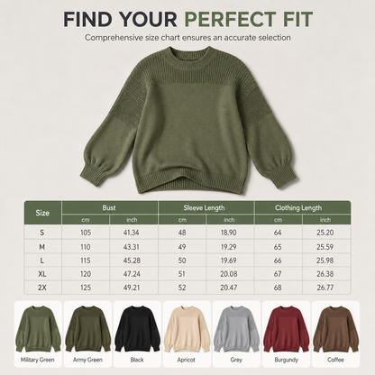 🌸Hot Sale 50% OFF💖Women's Solid Color Knit Pullover Sweater