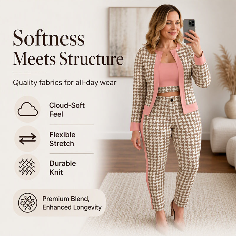 🌸Hot Sale 50% OFF💖Women's Cardigan Tube Top & Pants 3-Piece Set
