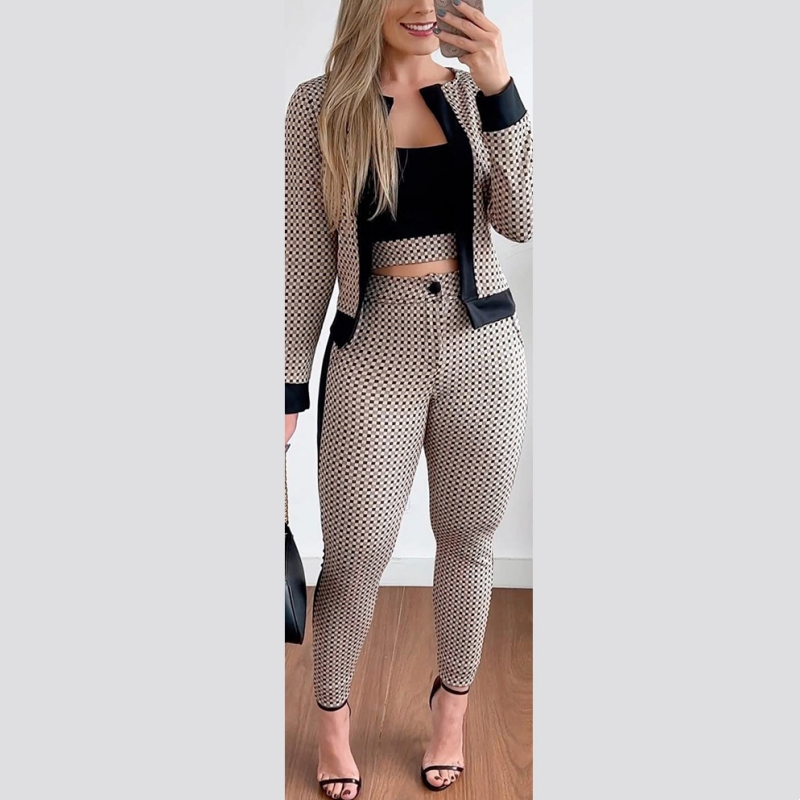 🌸Hot Sale 50% OFF💖Women's Cardigan Tube Top & Pants 3-Piece Set