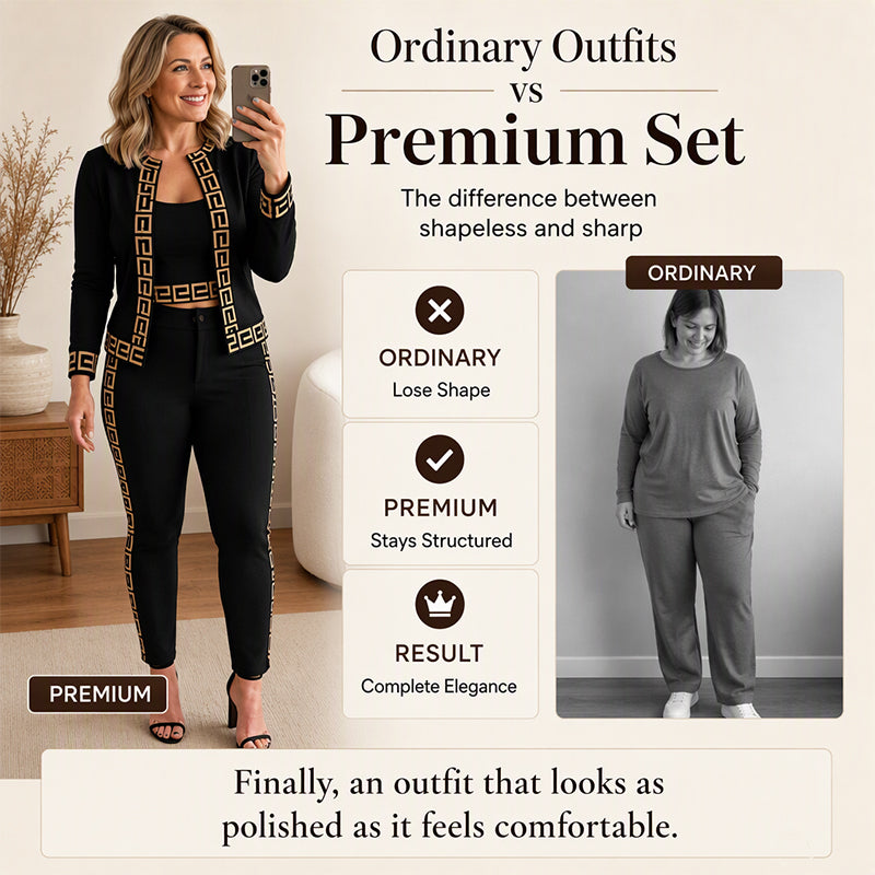🌸Hot Sale 50% OFF💖Women's Cardigan Tube Top & Pants 3-Piece Set