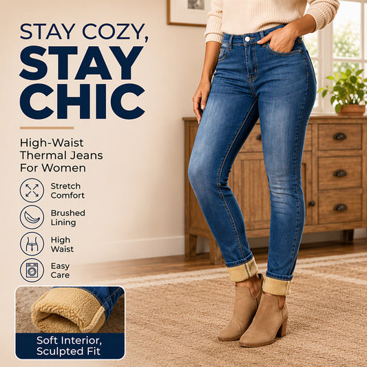 👖Casual & Versatile, Everyday Comfort✨ Women's Casual Stretchy High-Waisted Jeans – Versatile Design & Stretch Fabric ✨
