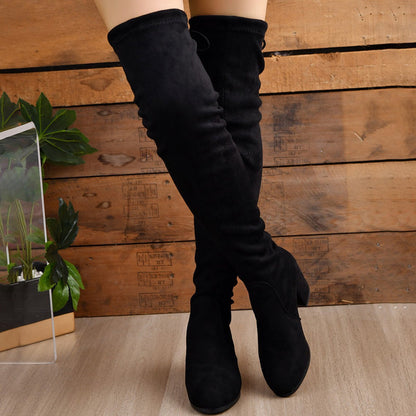 ✨Block Heel Comfort!👢Women's Over-The-Knee Boots 🎁