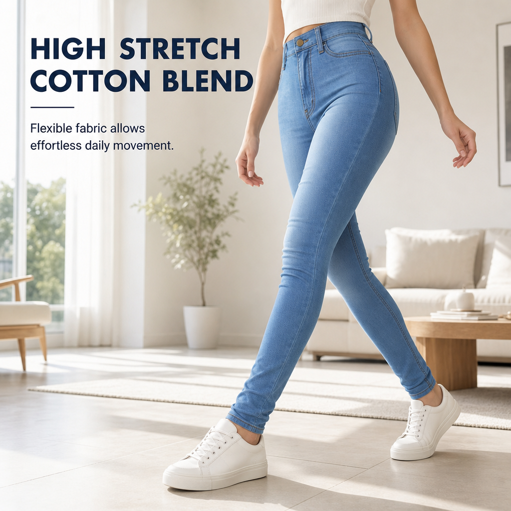 Women's High Waisted Slim Fit Pencil Pants